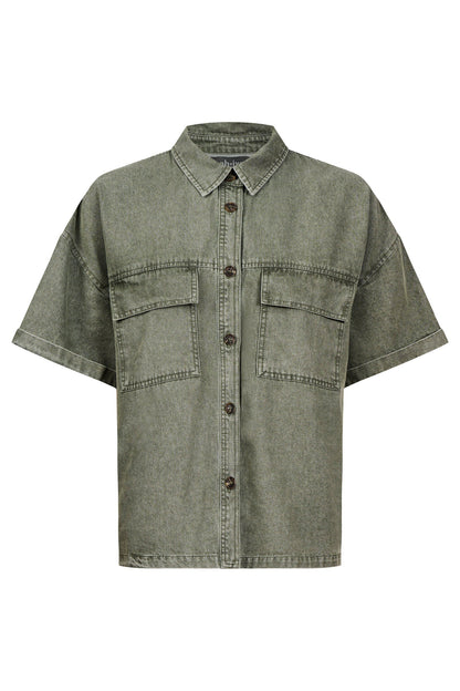 EB+IVE - Bodhi Denim Shirt - Olive