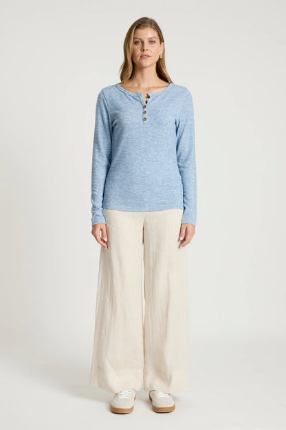 EB+IVE - Rumi Long Sleeve Top - Lake