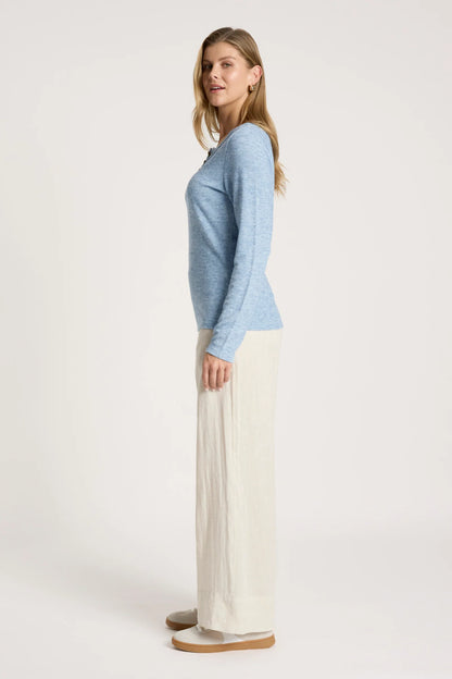 EB+IVE - Rumi Long Sleeve Top - Lake