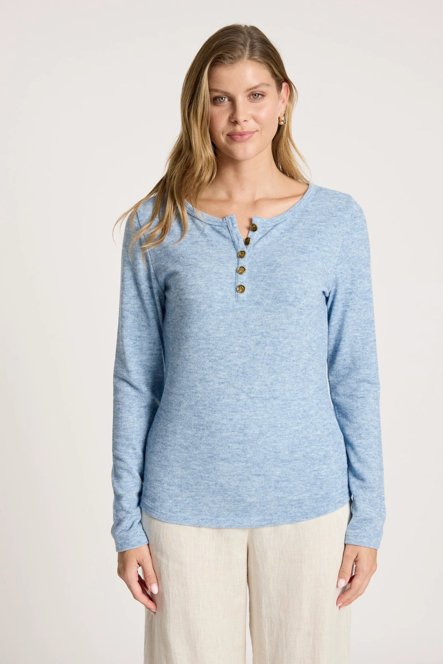 EB+IVE - Rumi Long Sleeve Top - Lake