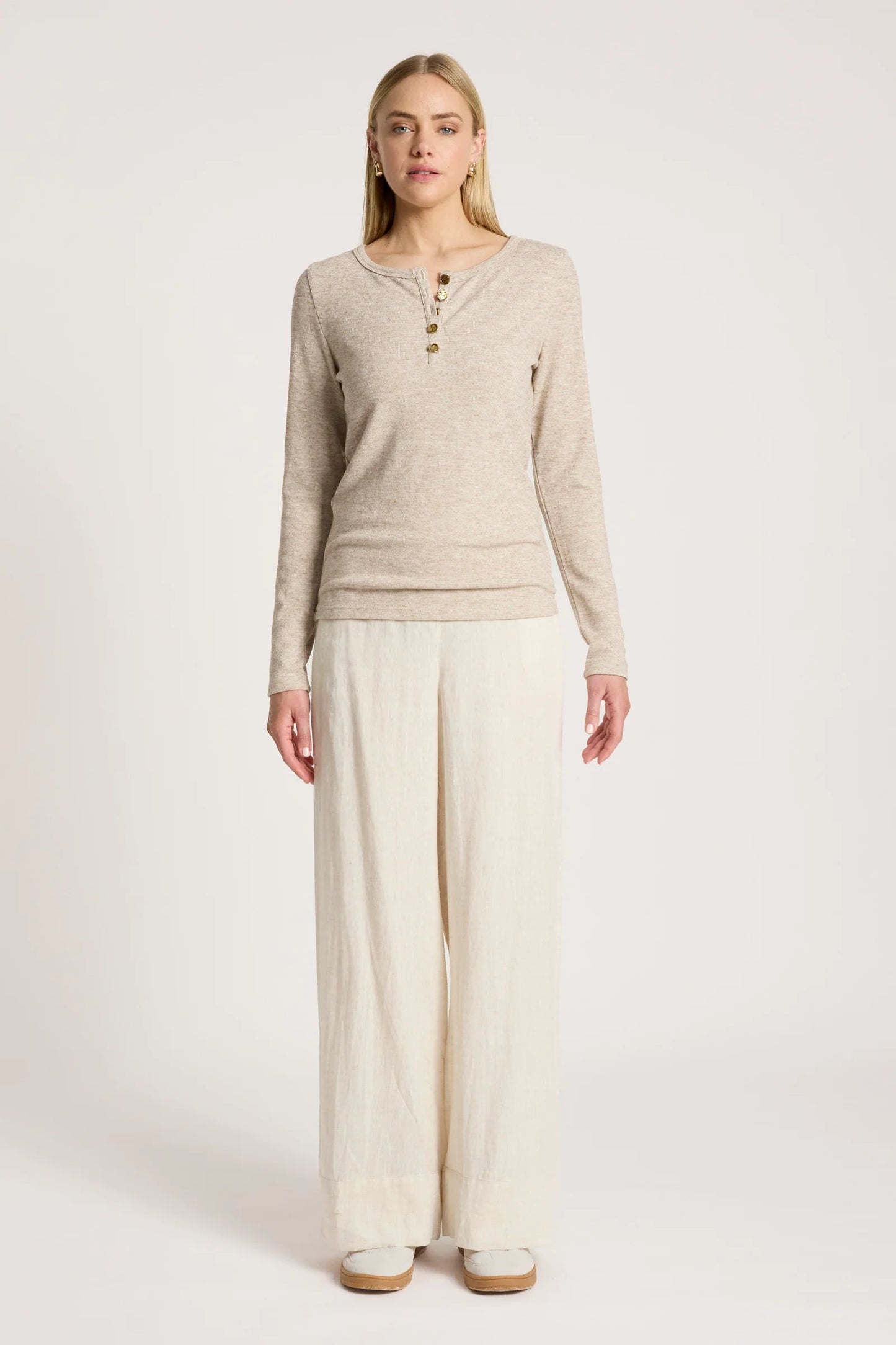 EB+IVE - Rumi Long Sleeve Top - Bisque