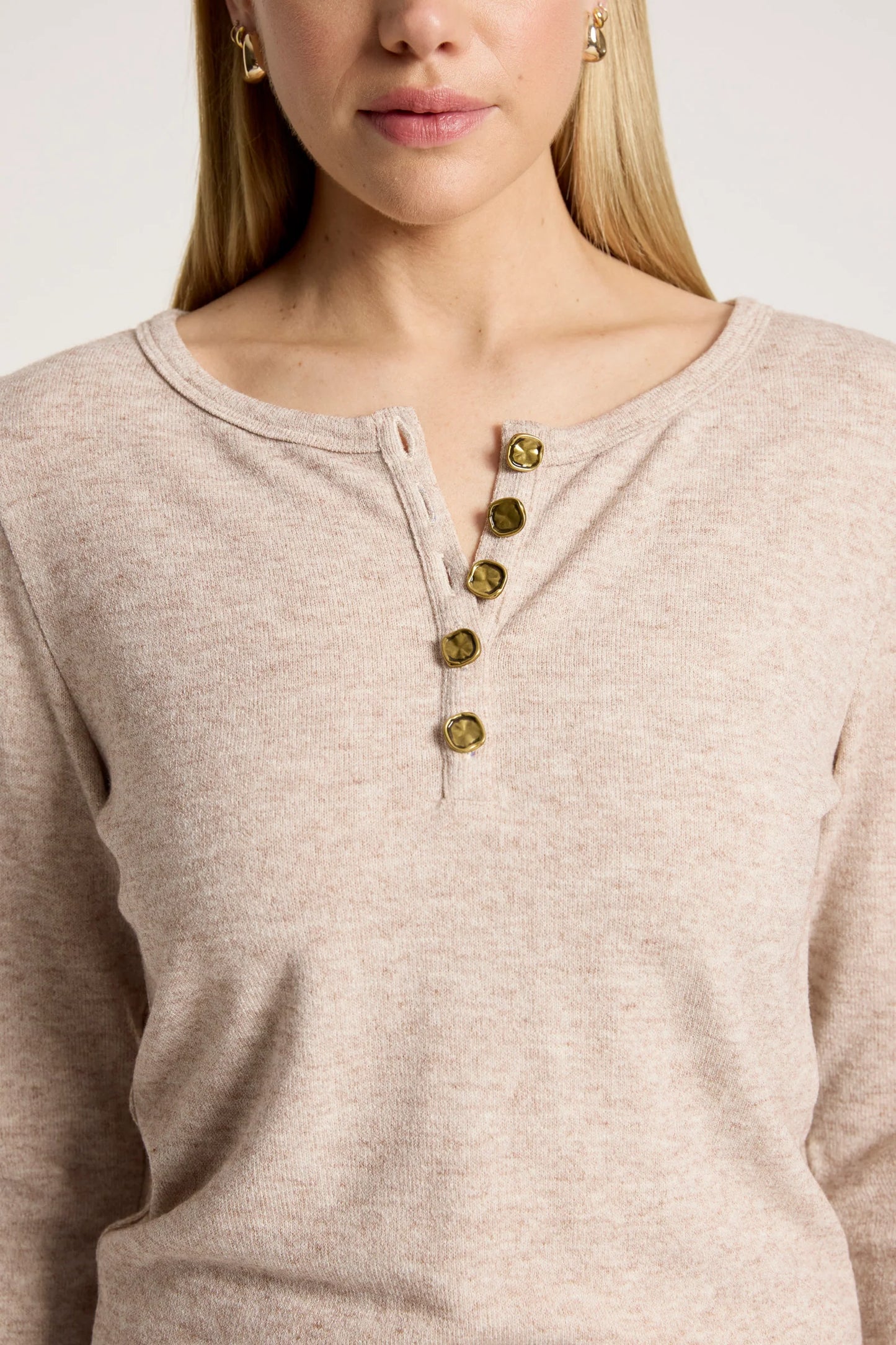 EB+IVE - Rumi Long Sleeve Top - Bisque