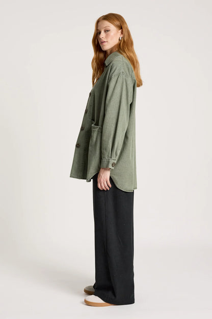 EB+IVE - Bodhi Denim Jacket - Olive