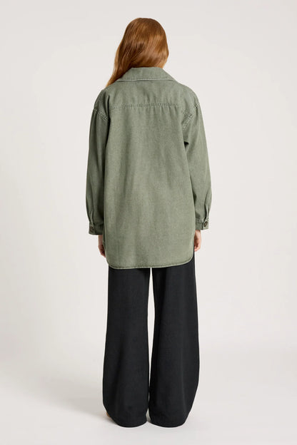 EB+IVE - Bodhi Denim Jacket - Olive