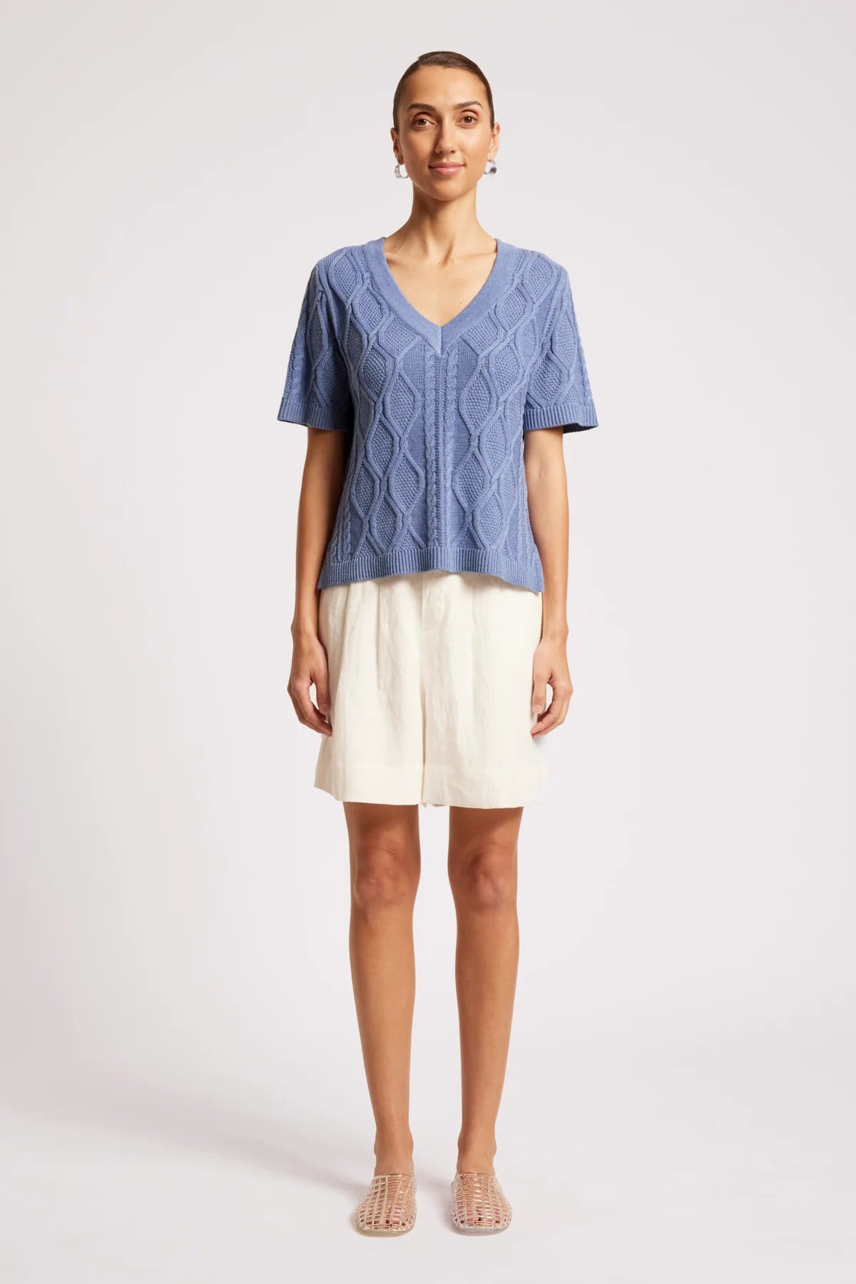EB+IVE - Casa Cable V Knit - Marine