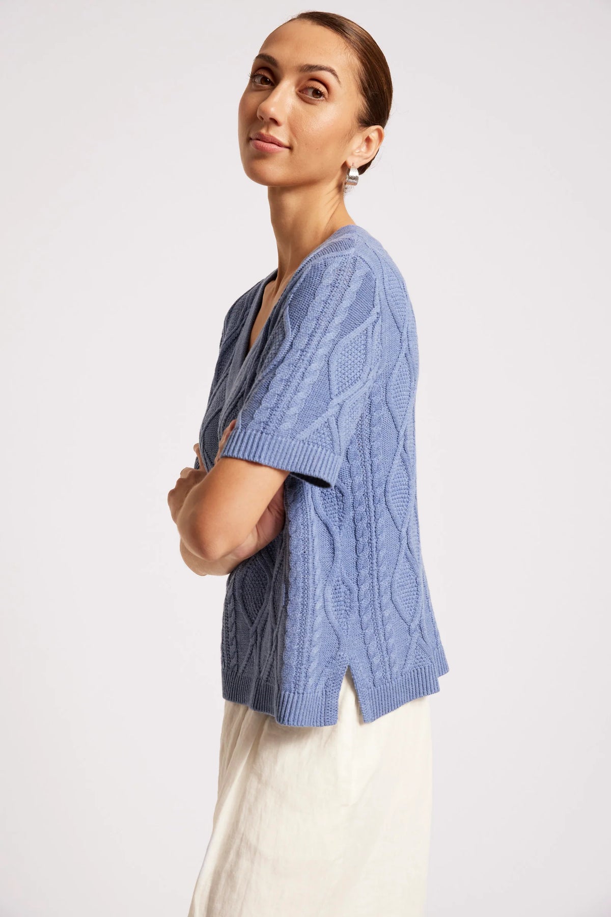 EB+IVE - Casa Cable V Knit - Marine
