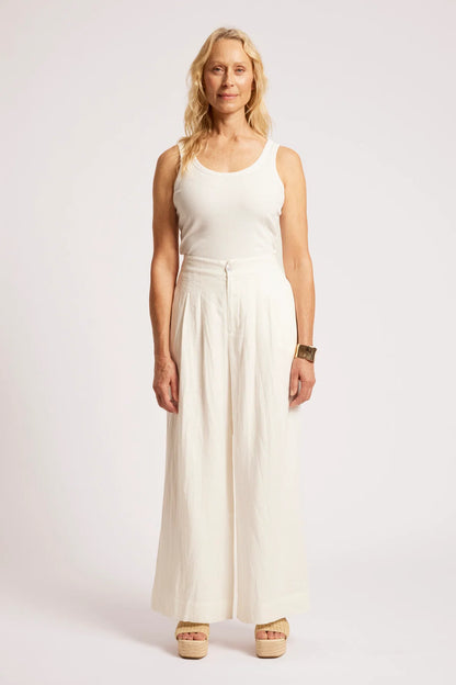 EB+IVE - Cove Palazzo Pant - White