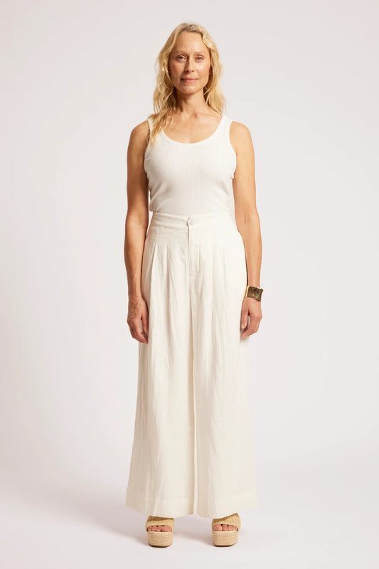 EB+IVE - Cove Palazzo Pant - White