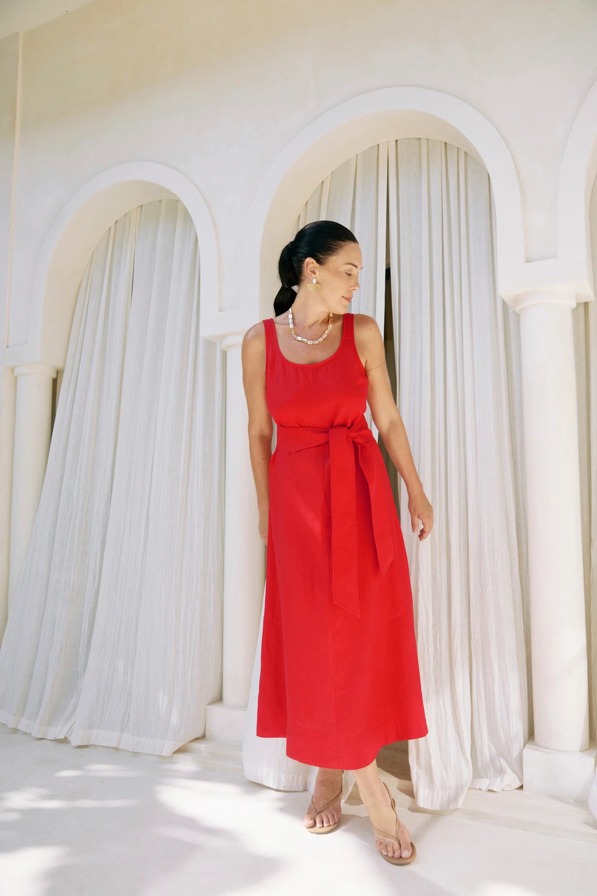 EB+IVE - Cove Tank Maxi Dress - Aperol