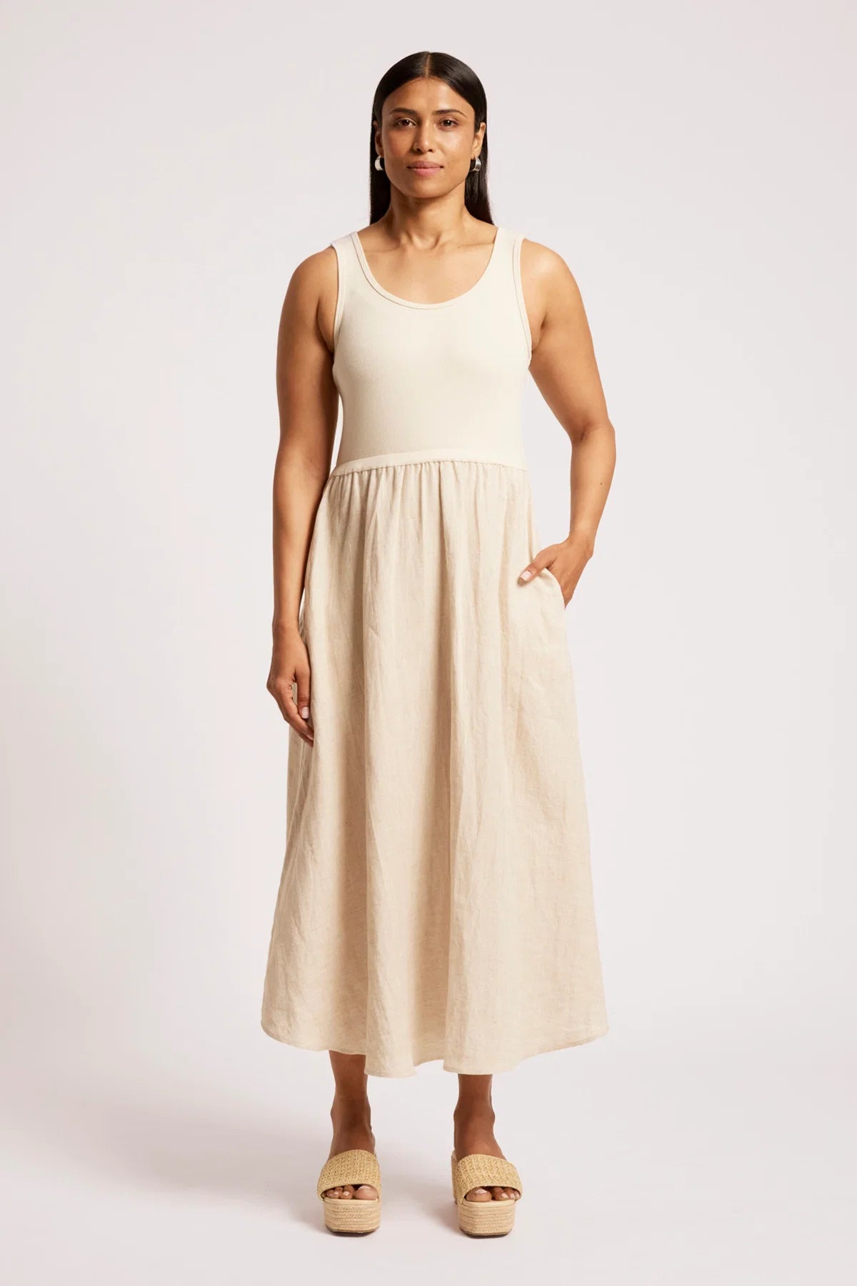 EB+IVE - Maris Tank Maxi Dress - Tusk