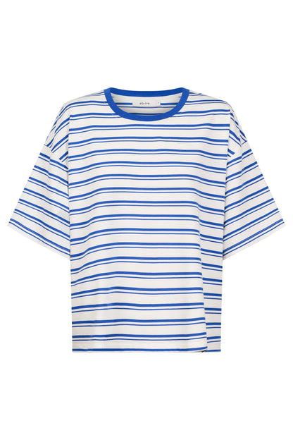 EB+IVE - Paloma Striped Tshirt - Azure/White