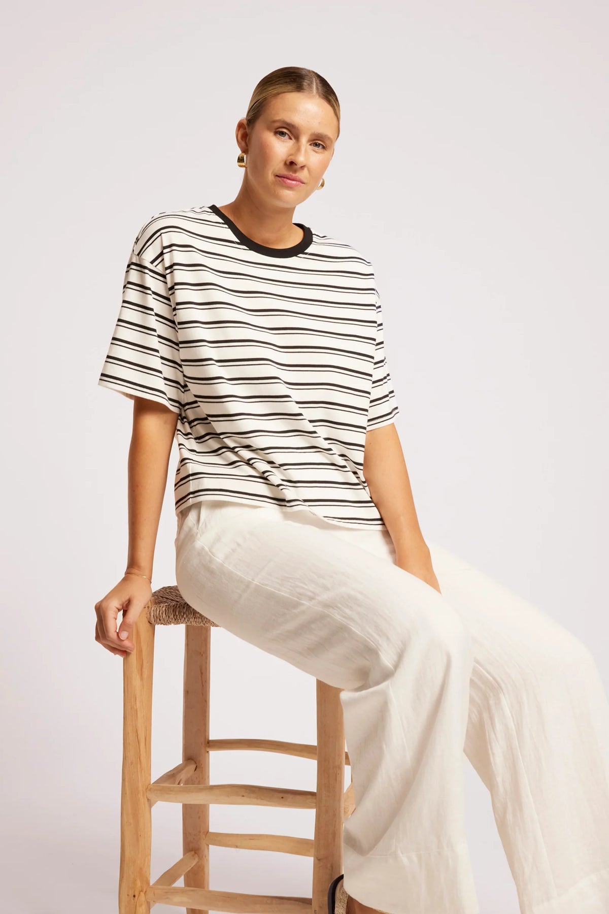 EB+IVE - Paloma Striped Tshirt - Black/White