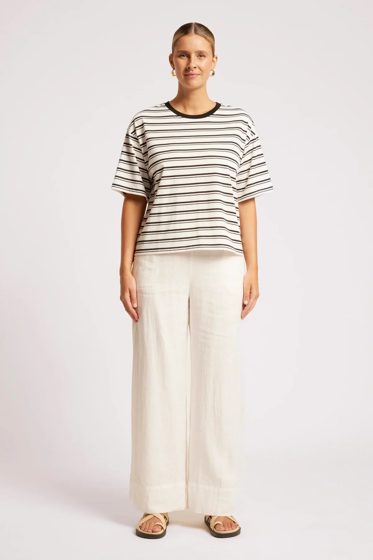 EB+IVE - Paloma Striped Tshirt - Black/White
