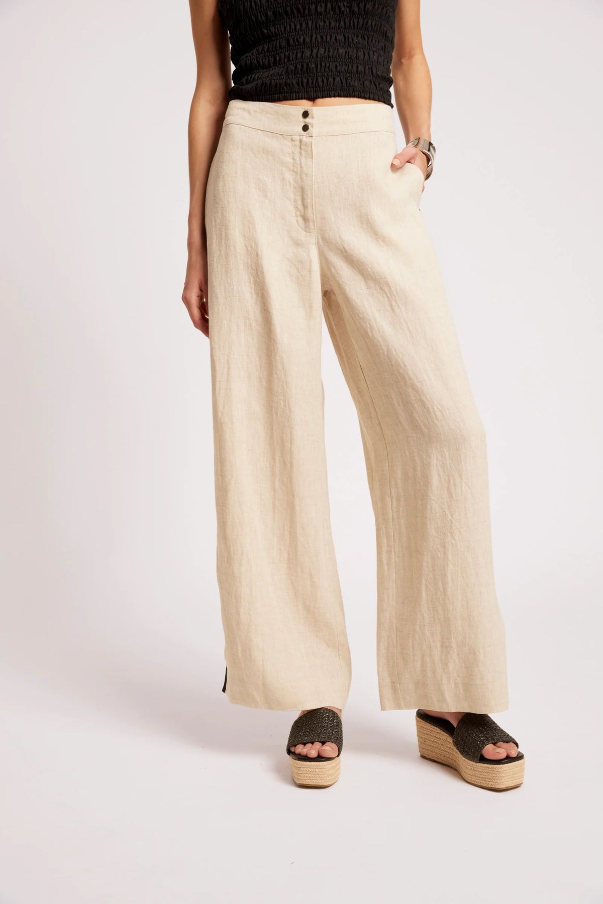 EB+IVE - Maris Splice Pant - Tusk/Black