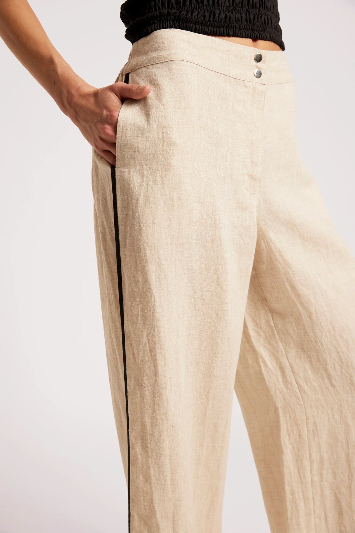 EB+IVE - Maris Splice Pant - Tusk/Black