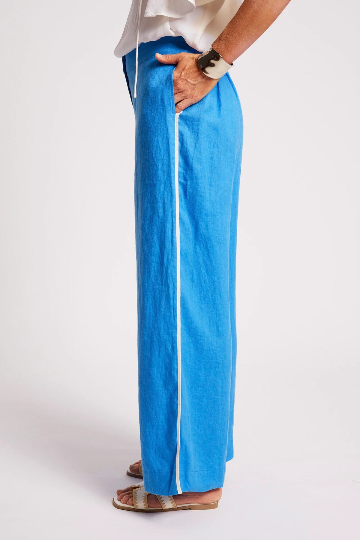 EB+IVE - Maris Splice Pant - Marine/White
