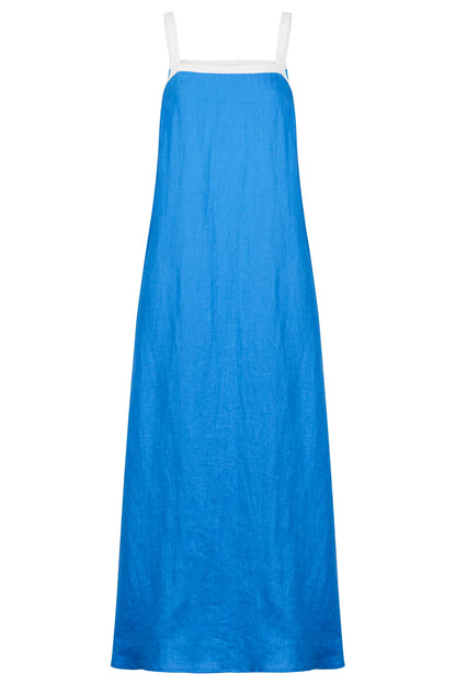 EB+IVE - Maris Splice Tank Maxi Dress - Marine/White