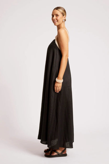 EB+IVE - Maris Splice Tank Maxi Dress - Black/Tusk