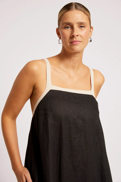 EB+IVE - Maris Splice Tank Maxi Dress - Black/Tusk