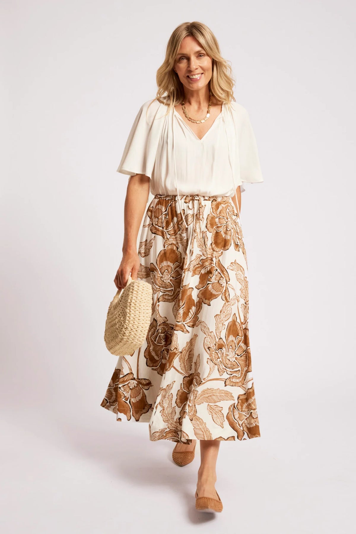 EB+IVE - Gaia Maxi Skirt - Dune