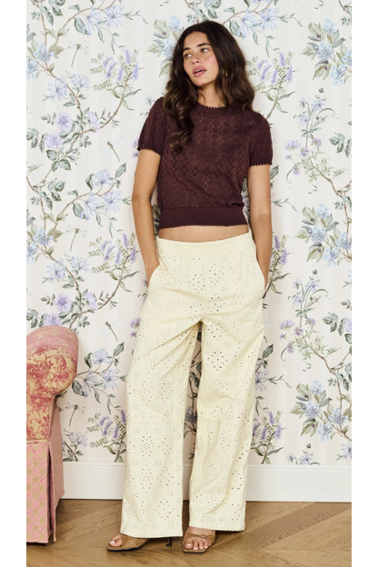 MINKPINK - Calla Knit Tee - Brown