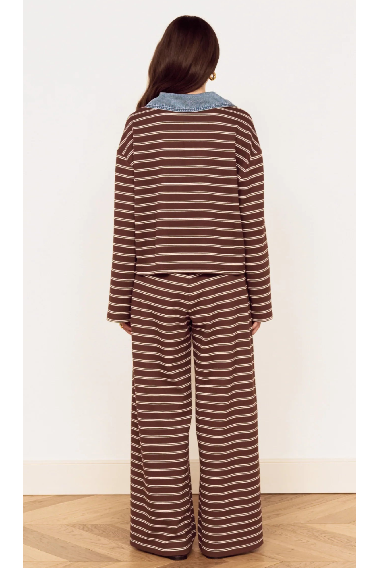 MINKPINK - Vesper Polo Top - Choc