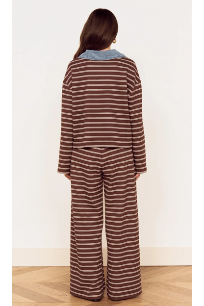 MINKPINK - Vesper Polo Top - Choc