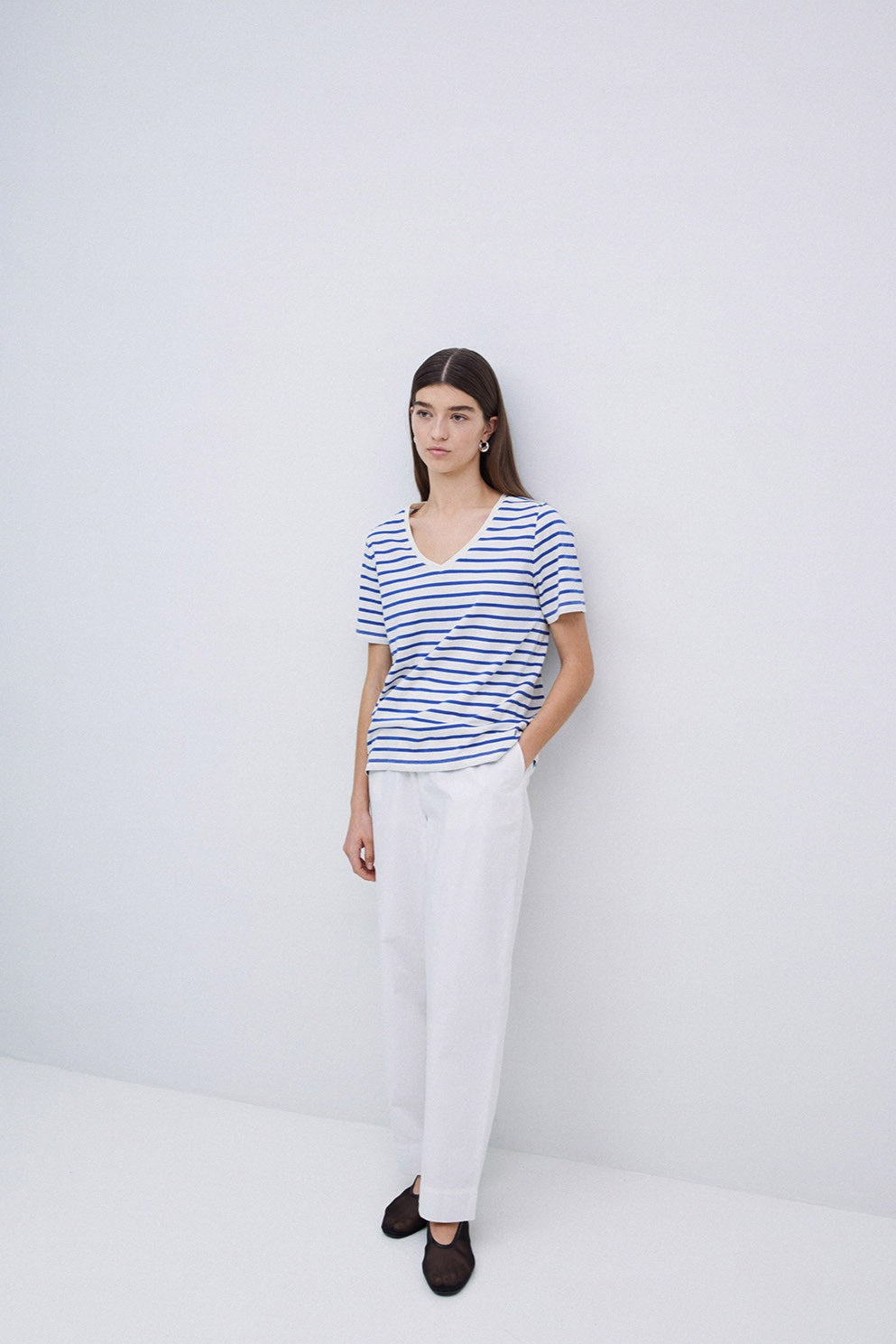 YERSE - Royal Blue V-Neck Tee