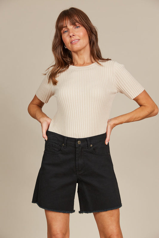 Isle Of Mine - Duke Denim Short - Black