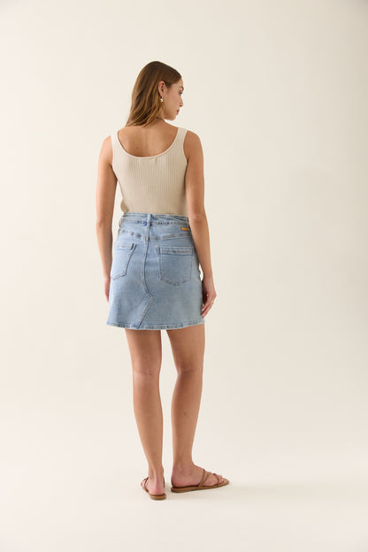 Isle Of Mine - Margot Denim Skirt - Stellar