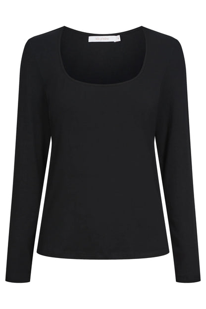 ISLE OF MINE - Naria Scoop Neck Top - Onyx
