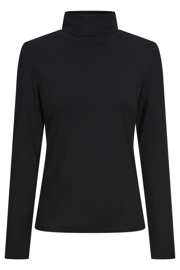 ISLE OF MINE - Naria Roll Neck Top - Onyx