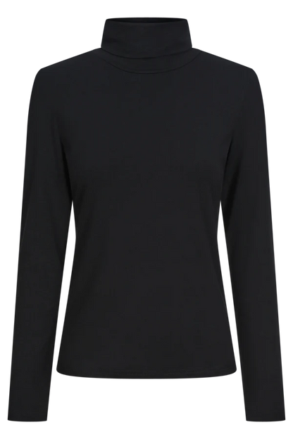 ISLE OF MINE - Naria Roll Neck Top - Onyx