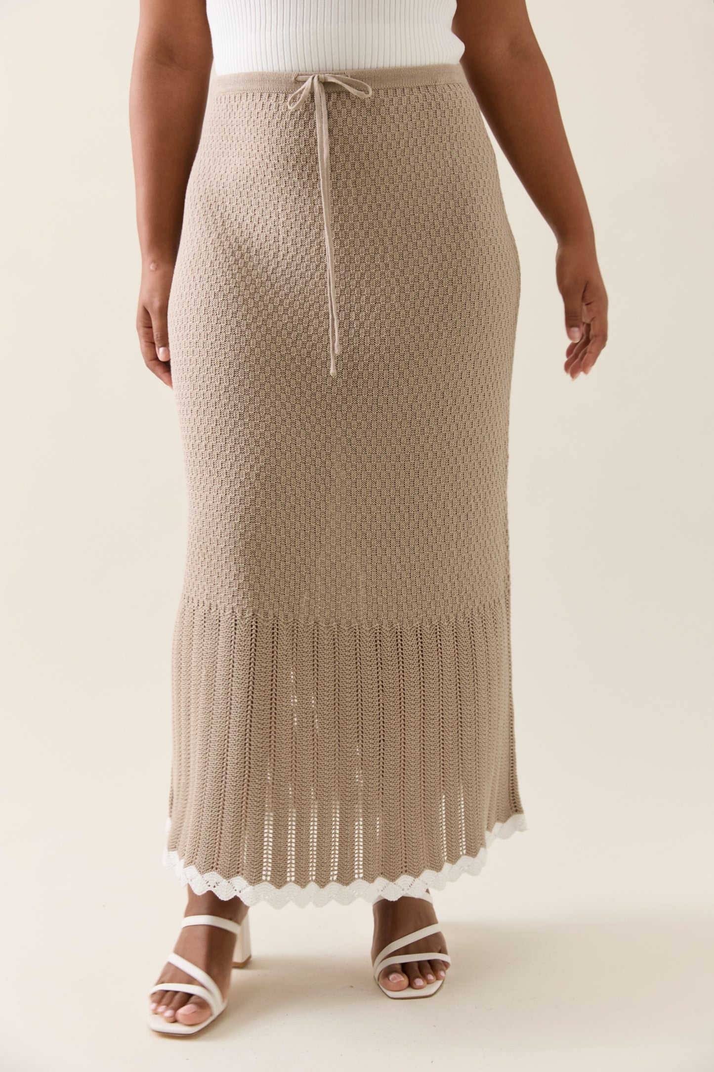 Isle Of Mine - Ida Knit Skirt - Canvas