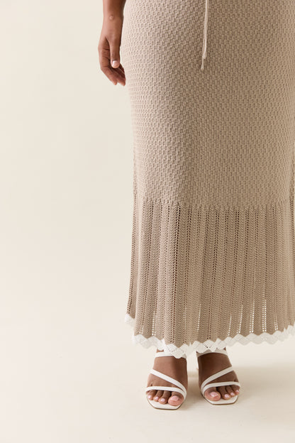 Isle Of Mine - Ida Knit Skirt - Canvas