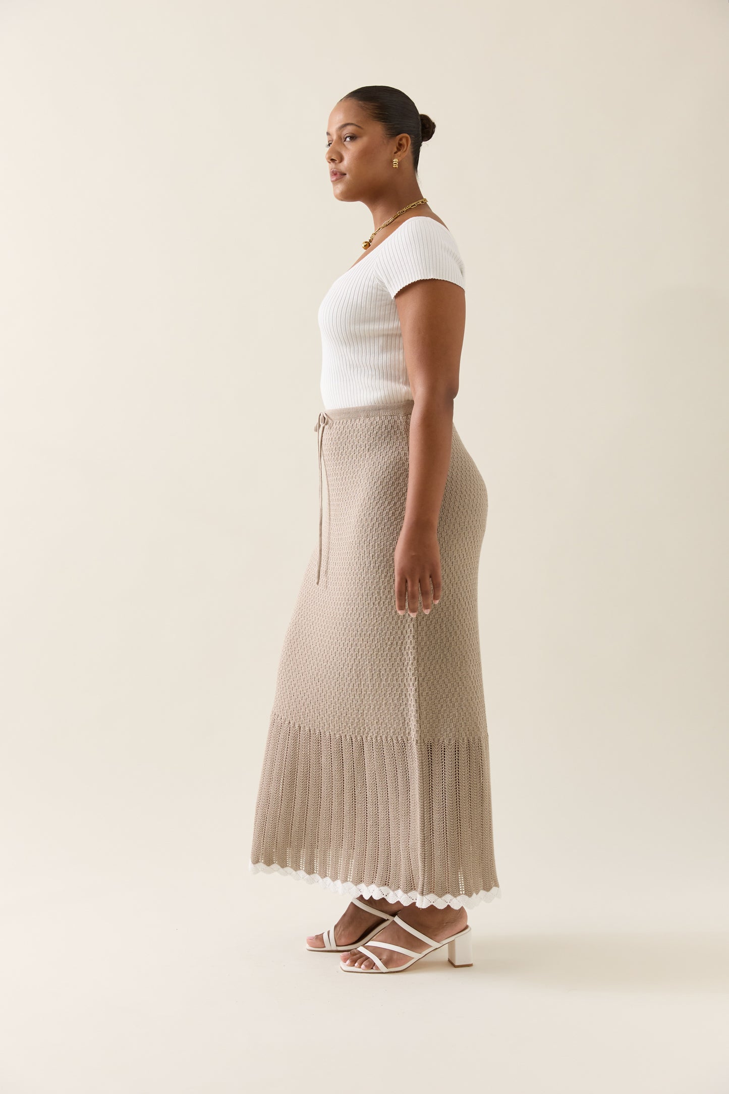 Isle Of Mine - Ida Knit Skirt - Canvas