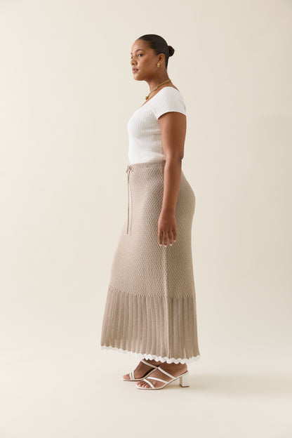 Isle Of Mine - Ida Knit Skirt - Canvas