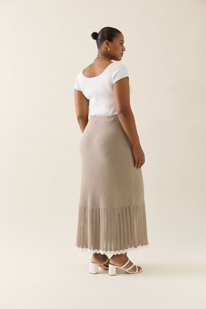 Isle Of Mine - Ida Knit Skirt - Canvas