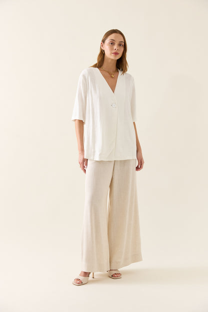 Isle Of Mine - Ingrid Button Top - Lotus