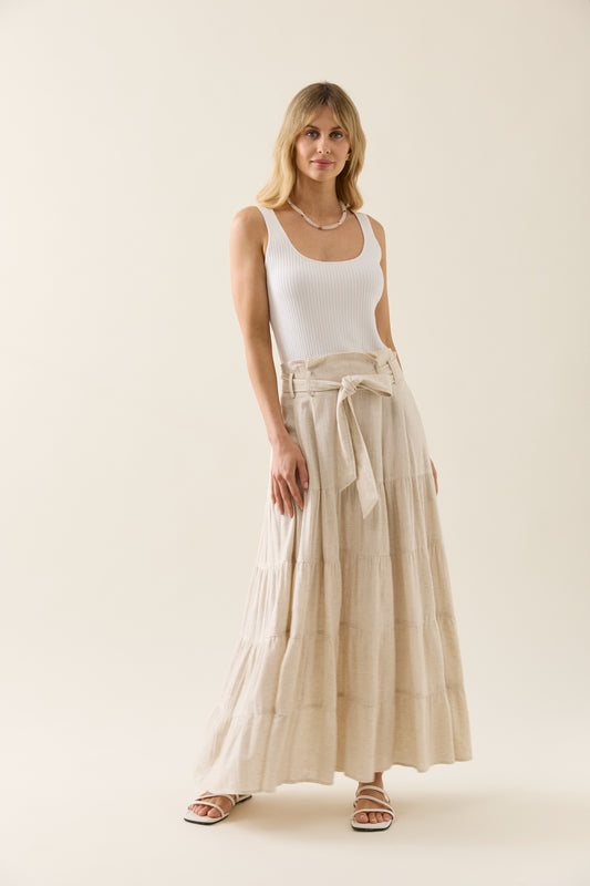Isle Of Mine - Ingrid Maxi Skirt - Canvas