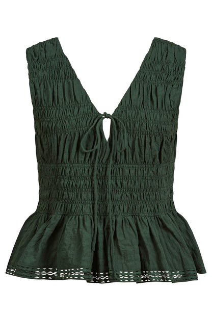 Isle Of Mine - Esther Shirred Tank - Myrtle