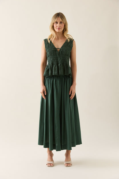 Isle Of Mine - Esther Shirred Tank - Baltic