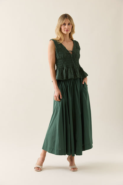 Isle Of Mine - Esther Shirred Tank - Baltic