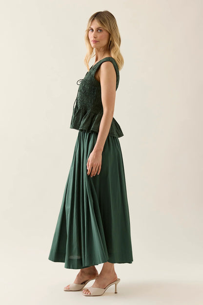 Isle Of Mine - Esther Shirred Tank - Myrtle