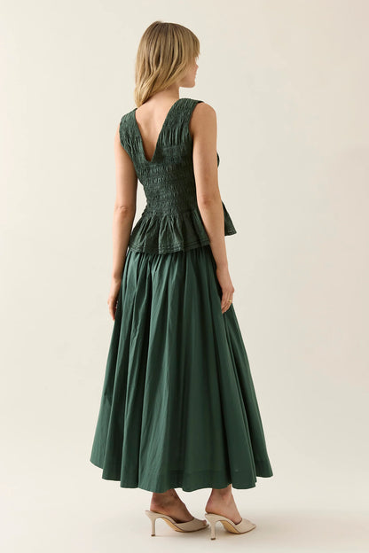 Isle Of Mine - Esther Shirred Tank - Myrtle