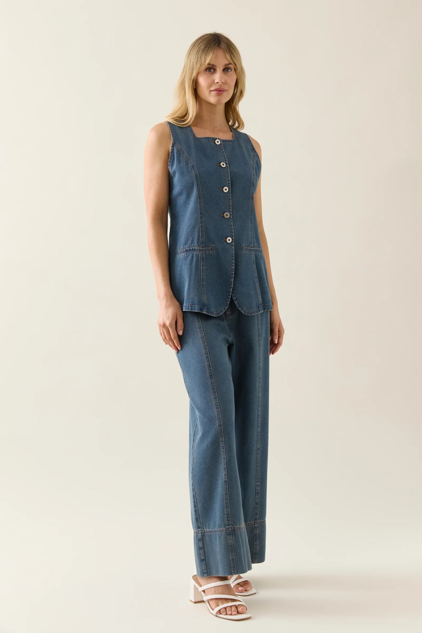 Isle Of Mine - Sofie Denim Vest - Drift