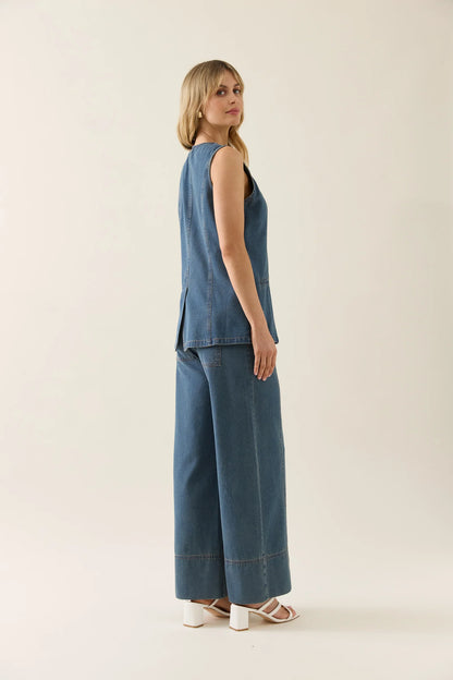 Isle Of Mine - Sofie Denim Vest - Drift