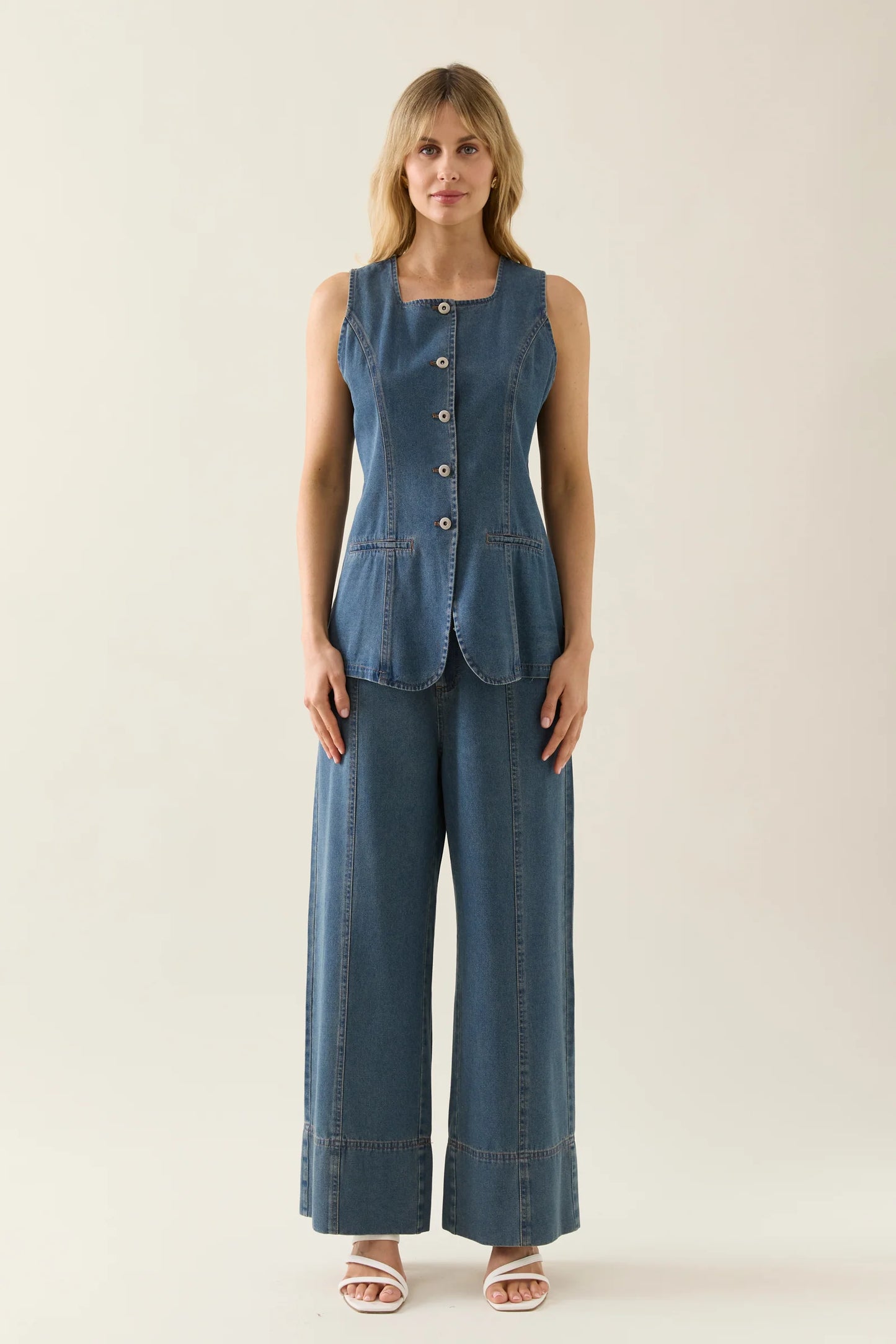 Isle Of Mine - Sofie Denim Vest - Drift
