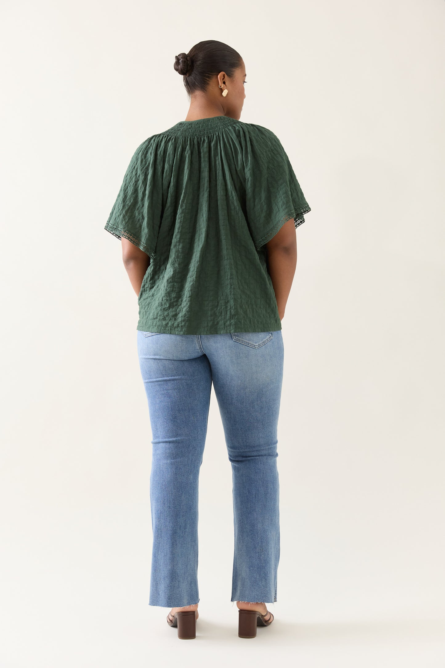 Isle Of Mine - Esther Shirred Top - Myrtle