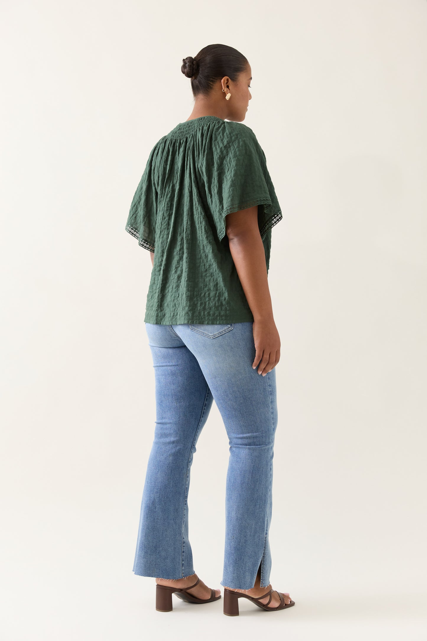 Isle Of Mine - Esther Shirred Top - Myrtle